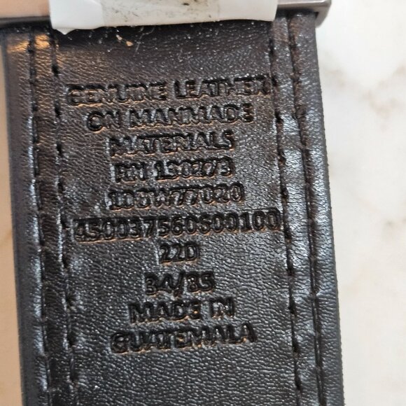 Wrangler Mens Reversible Leather Belt Sz 32 Black Brown Rotated Buckle Guatemala - Picture 2 of 11